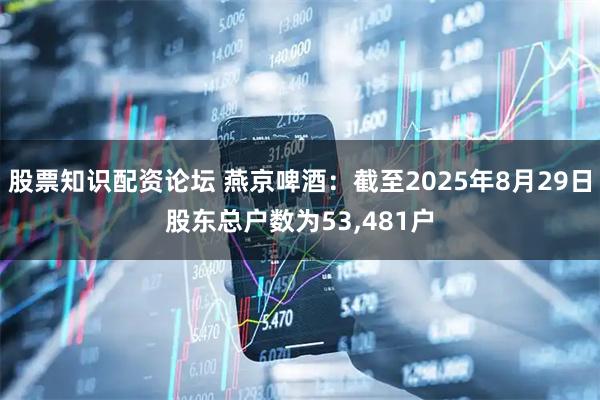 股票知识配资论坛 燕京啤酒：截至2025年8月29日股东总户数为53,481户